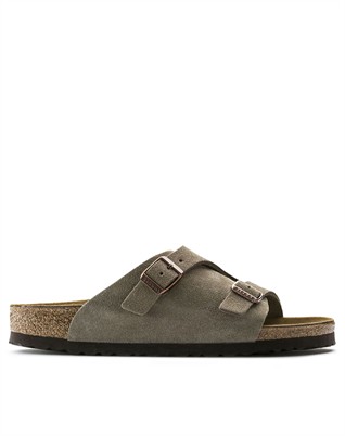 Zürich Suede Leather Sandal - Taupe